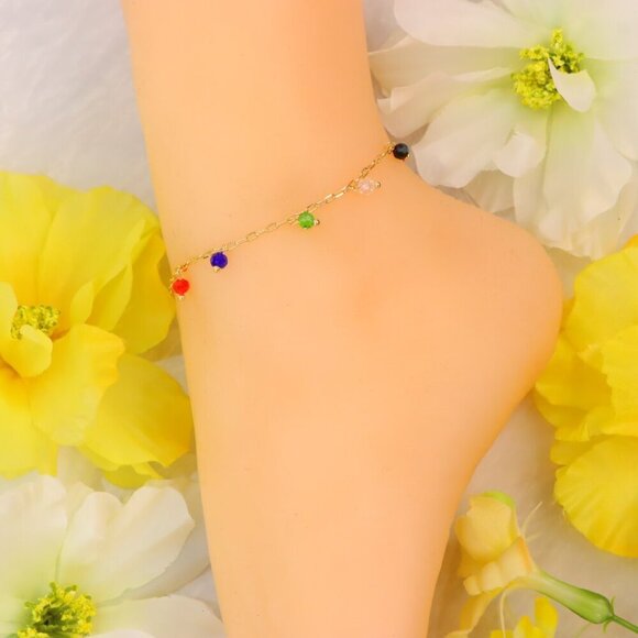 Minimalist Anklet, Sleek & Modern Design, Women’s Fashion, YC110354-A - Picture 9 of 10